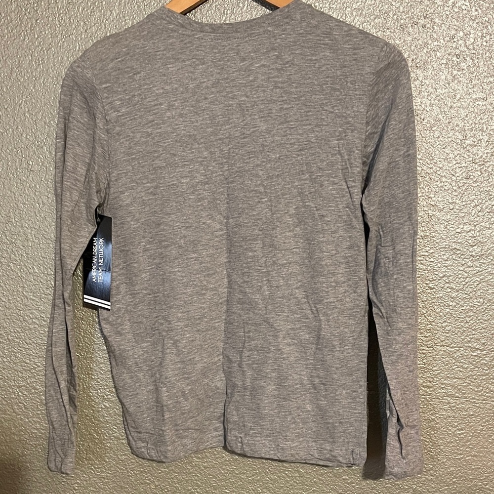 American Dream Heather Gray Long Sleeve Shirt - Picture 2 of 2